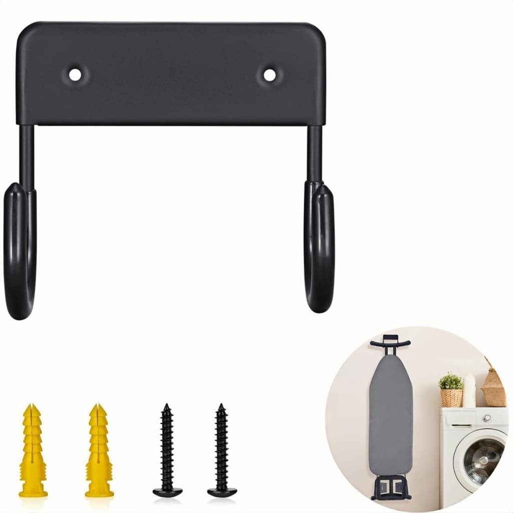 Suporte de parede para tábua de passar roupa, cabide de tábua de passar com 12 cm de comprimento