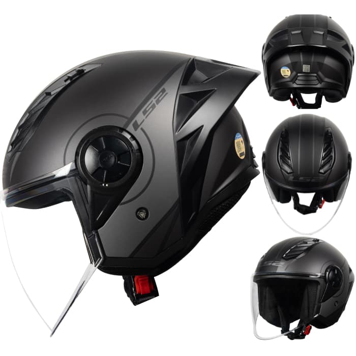 Capacete Ls2 Aberto Airflow 2 Of616 Spoiler Viseira Grande