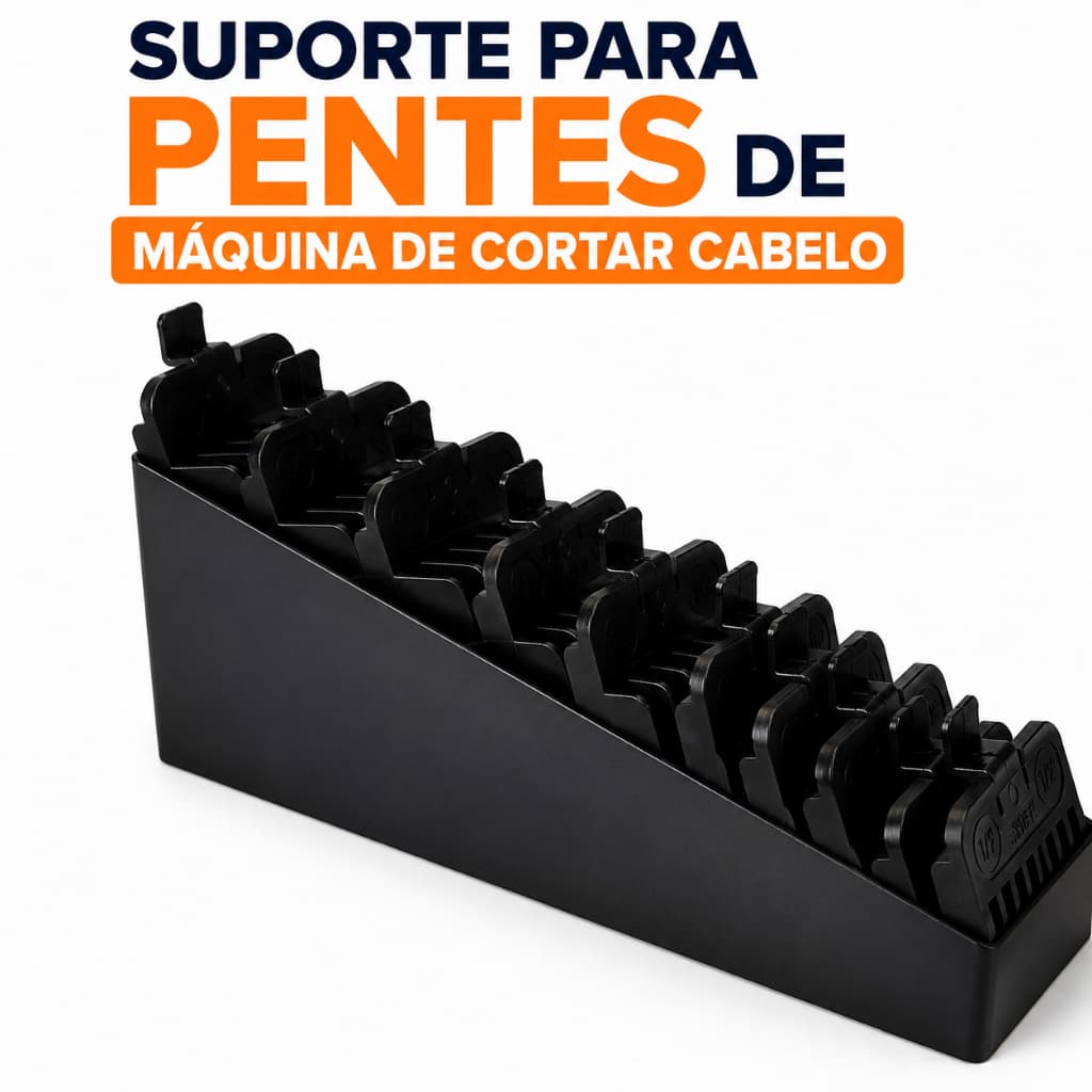 Suporte para Pentes de Máquina de Cortar Cabelo barbearia organizador