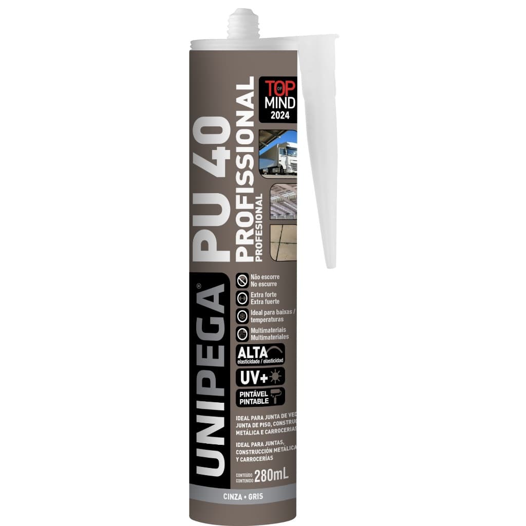 Kit Pu 40 Profissional Selante Cola Adesivo Unipega 400g 3 Cores