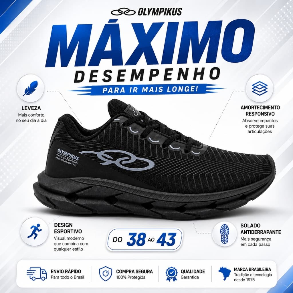 Tênis masculino esportivo treino corrida leve academia caminhada promoção imperdível