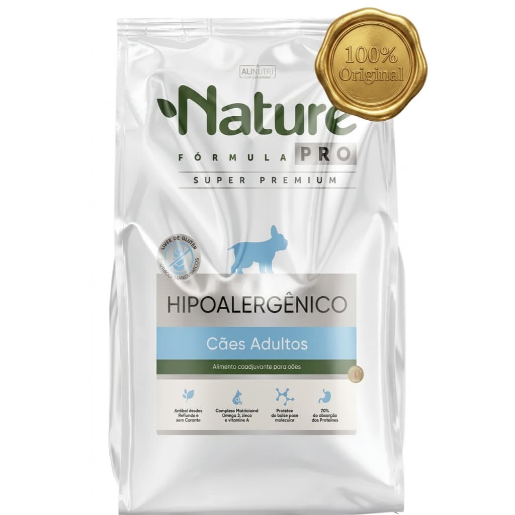 Ração Nature Formula Pro Hipoalergênico Cães ADULTOS - 10Kg