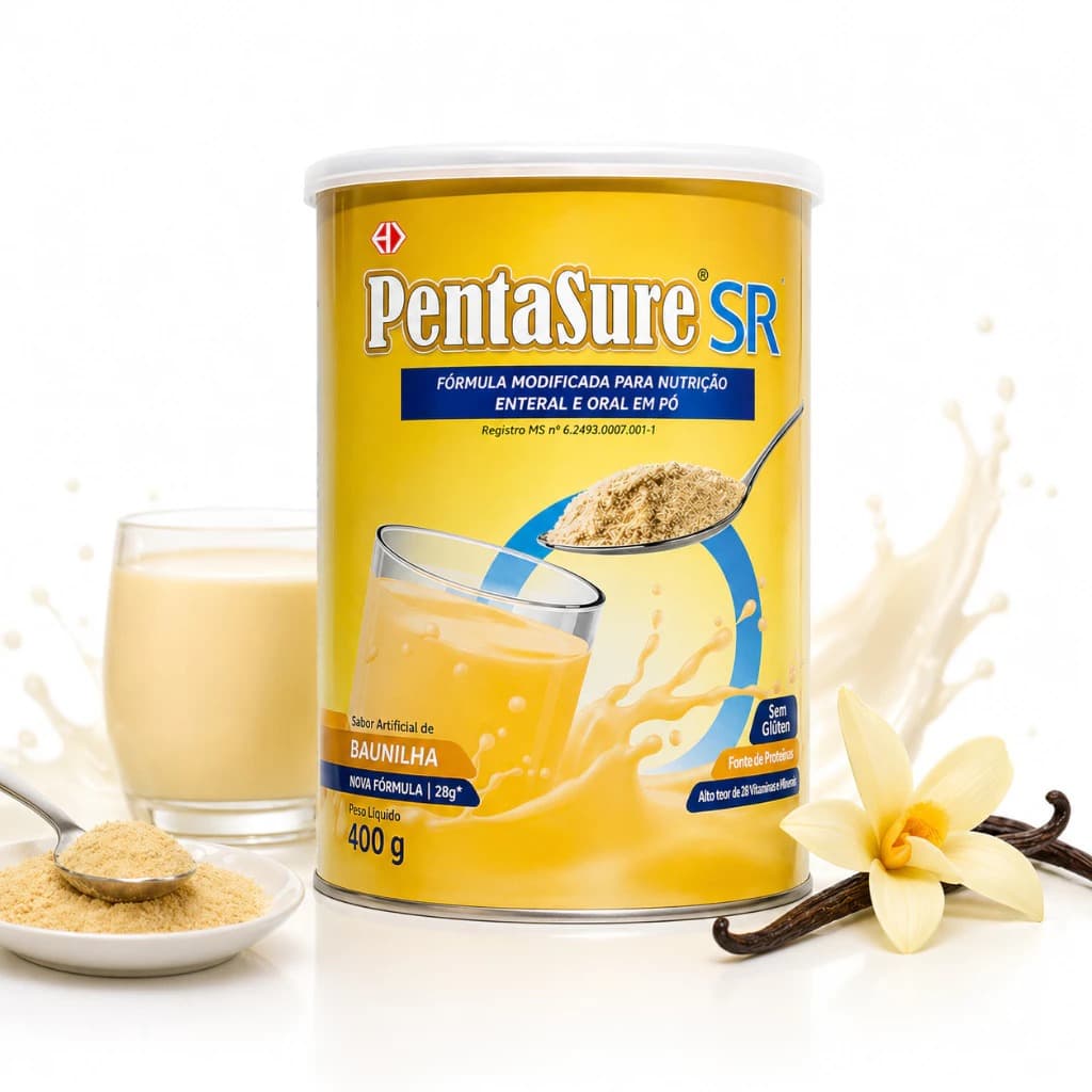 PentaSure SR 400g Sabor Baunilha Fórmula Completa para Nutrição Enteral e Oral em Pó com Proteínas, Vitaminas e Minerais