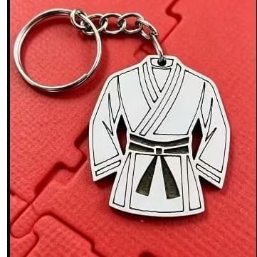 KIMONO MDF BRANCO FAIXA GRAVADA 25 UNIDADES