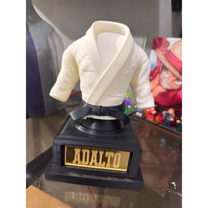 Troféu / Miniatura Kimono de Jiu-Jitsu & Judô Personalizado
