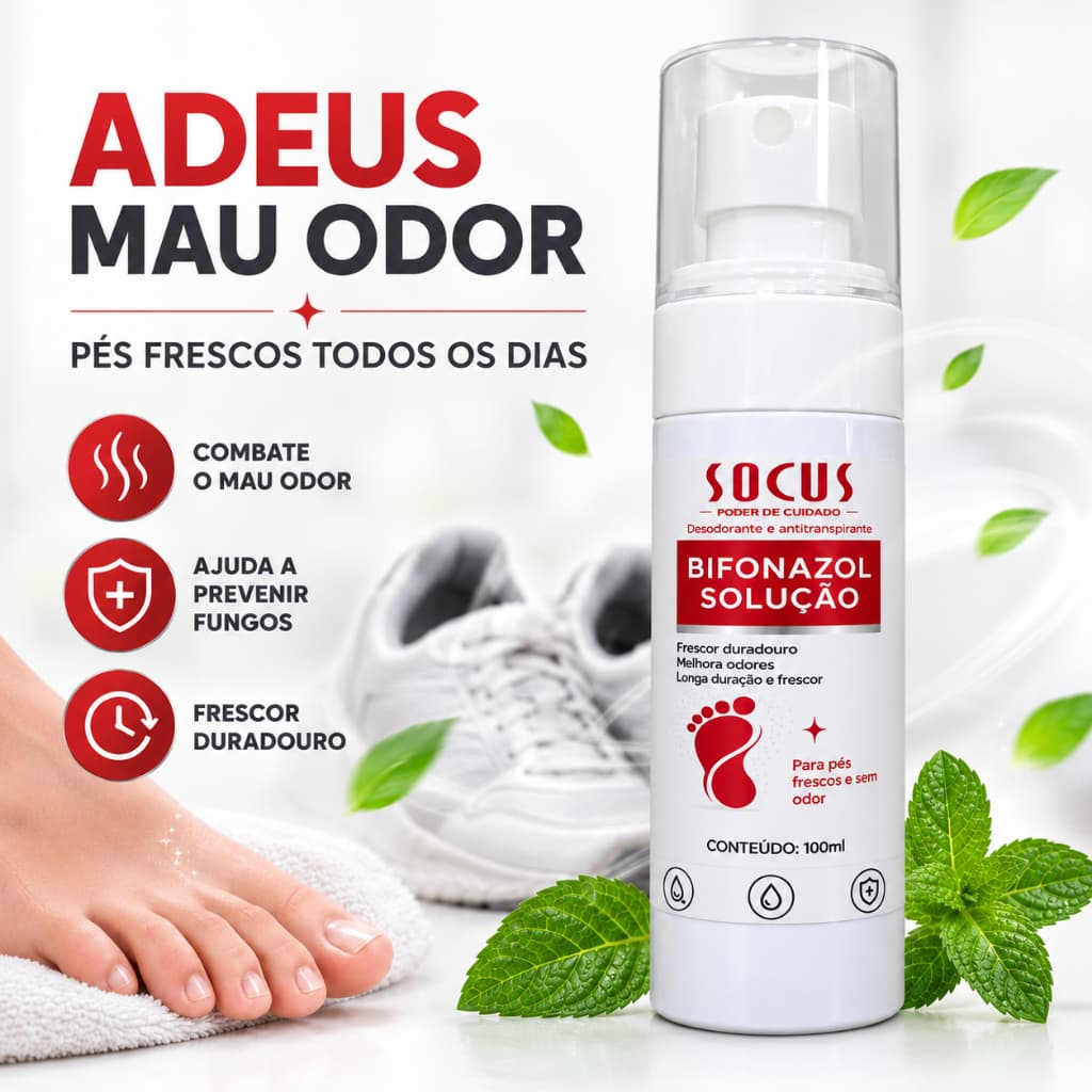 Desodorante Para Os Pés Com Chulé E Mau Cheiro E Odor Desodorante Antitranspirante Contra Odores Plantares