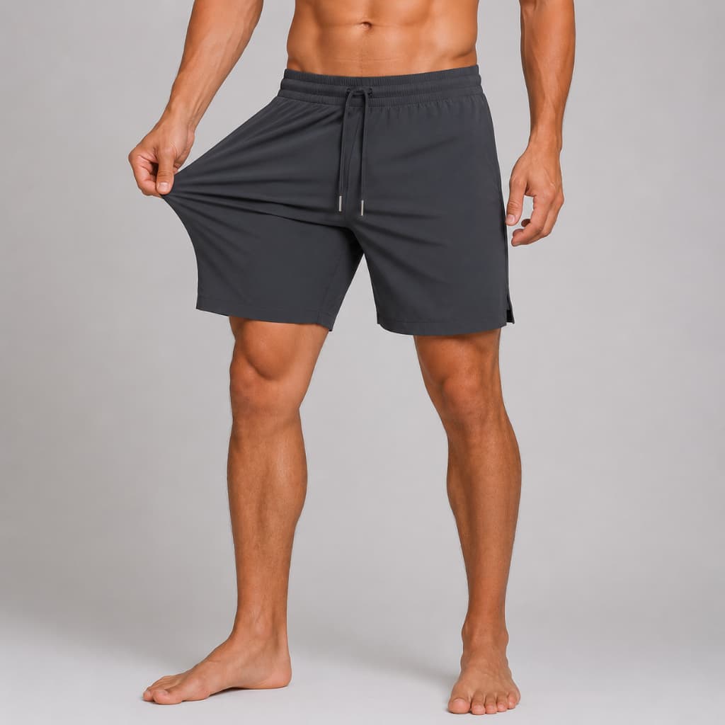 Shorts Masculino Dry com Elastano Academia Corrida Treino Casual Bolso Lateral