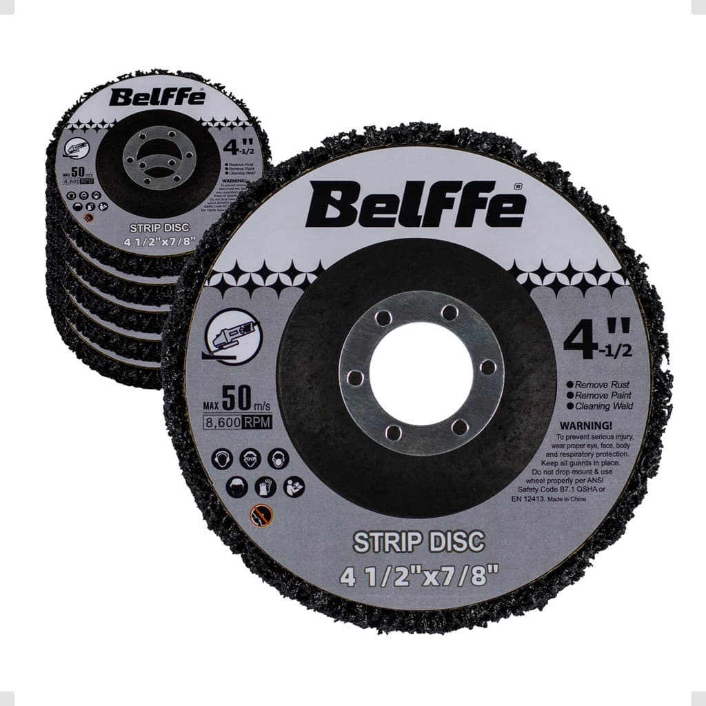 Kit 30, 60 e 100 Discos Strip 115mm de Desbaste e Remoção De Verniz Tinta Ferrugem Cor Preto