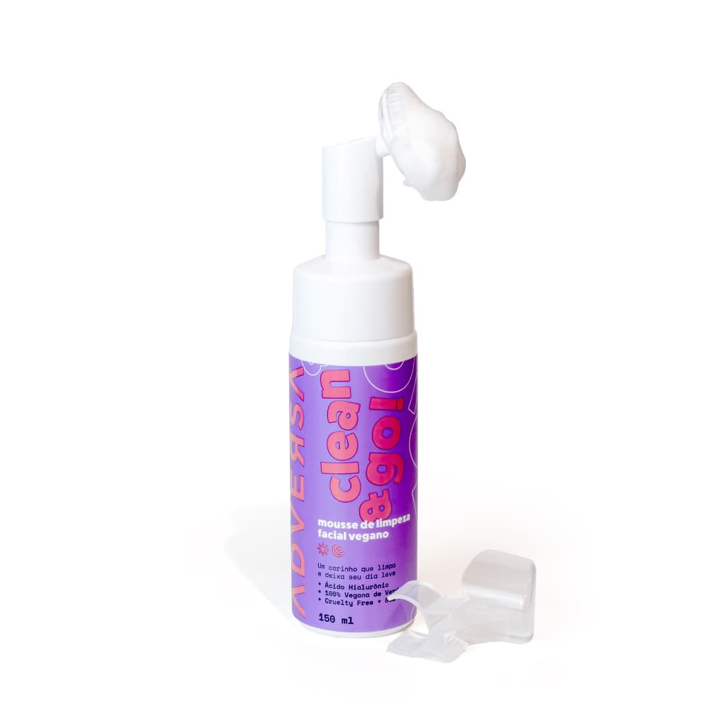 Sabonete Mousse de Limpeza Facial Vegano Clean & Go!