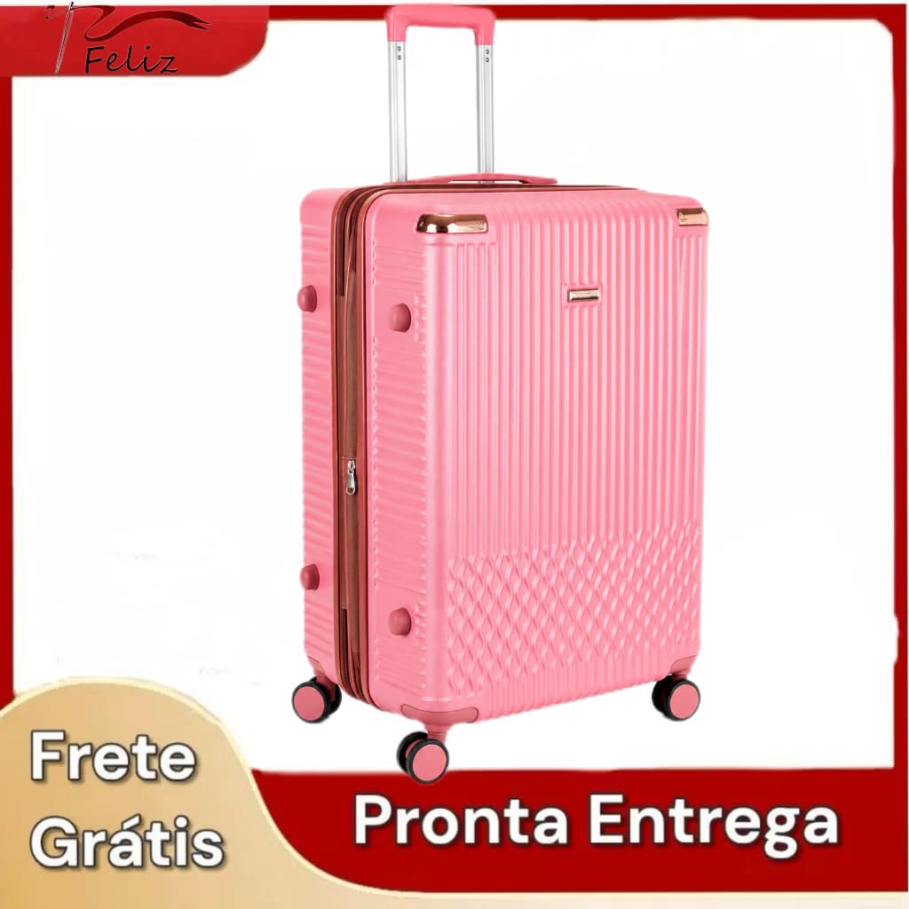 Mala De Viagem De Bordo 360º GRANDE PARA AVIAO 40kg Expansivel Zper Duplo