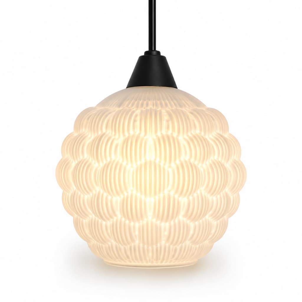 Luminária Pendente Em Vidro Globo Nuvem