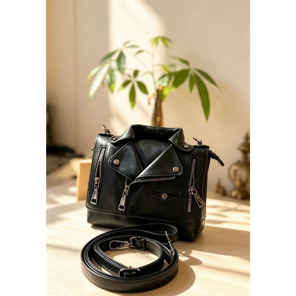Bolsa de ombro pequena e quadrada com tachas, estilo coreano, para meninas.