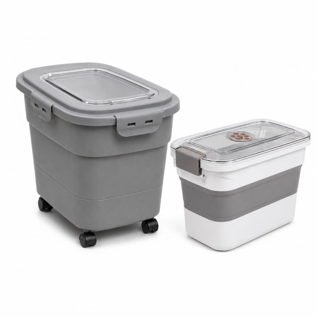 Porta Ração Pote 5kg/10kg Evolution Tampa Vedada P/ Cães Gato