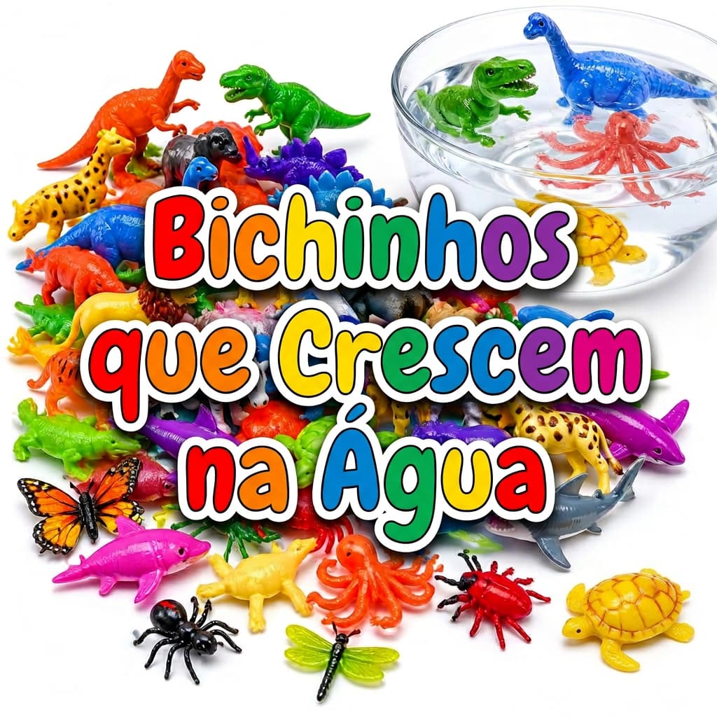 30 Bicho Cresce Na Aguá Brinquedo Infantil Kit Festa Lembrancinha Aniversario  Prenda Quermesse Novo