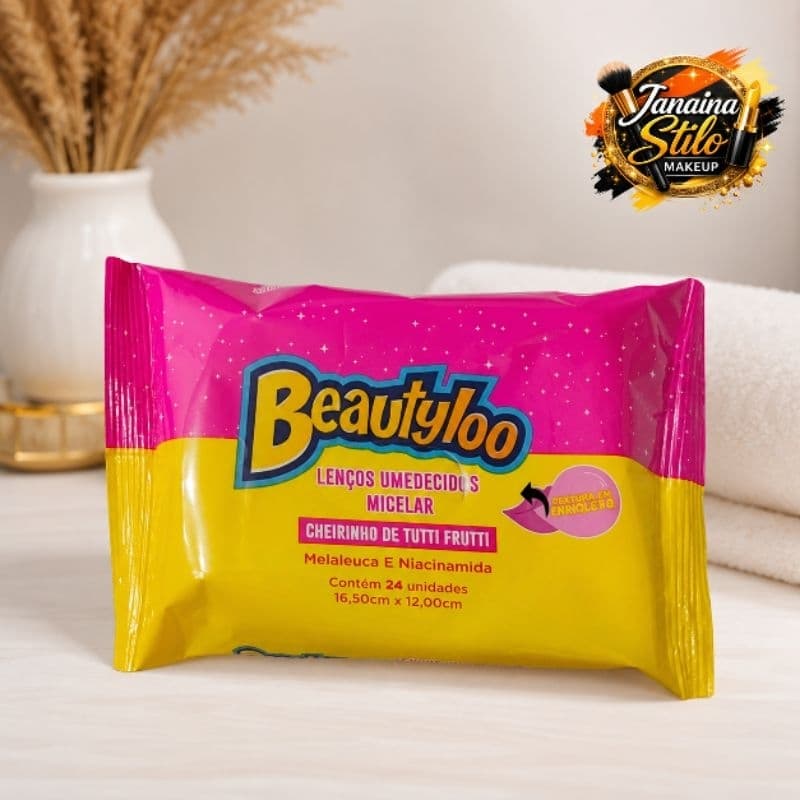 Lenço Umedecido Micelar Beautyloo Tutti Frutti com Niacinamida e Melaleuca