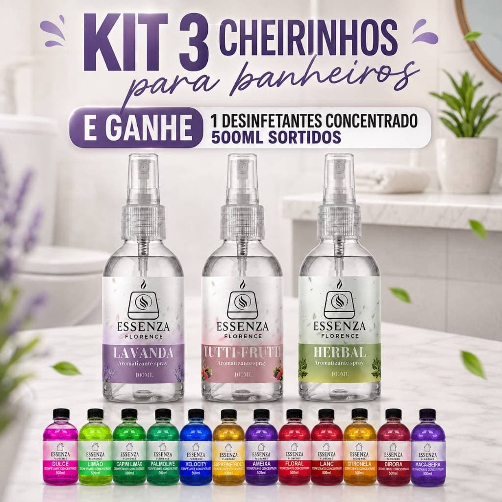 Spray Bloqueador De Odores Sanitários 100ml | Aromatizador