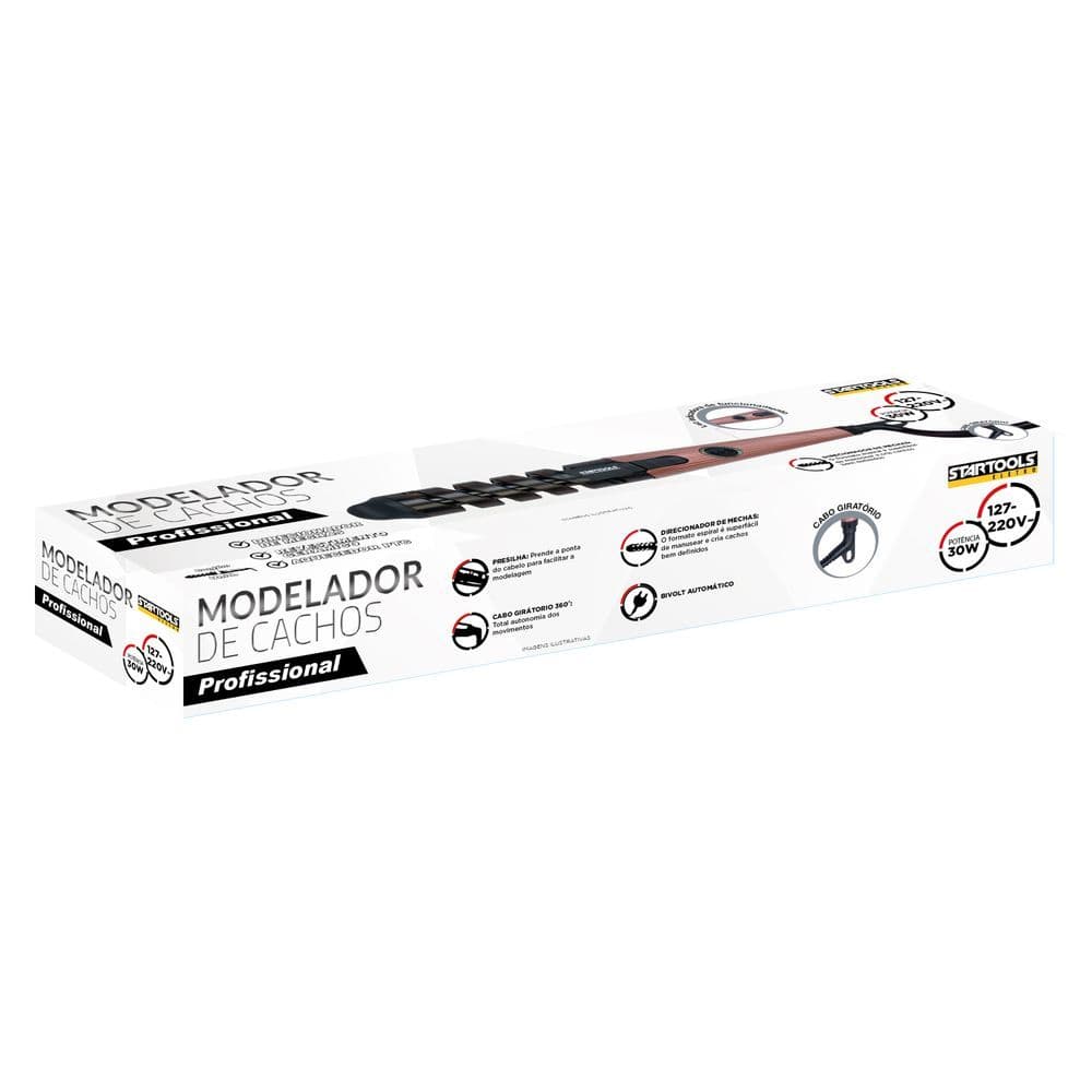 Modelador de Cachos Cabelo 30W Bivolt Profissional Cacheador Babyliss para Cachos e Ondas