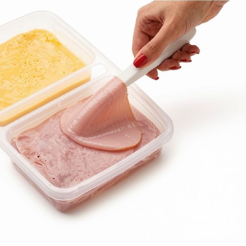 Porta Frios com Pinça BPA Free Organizador de Geladeira para Queijo Presunto frios