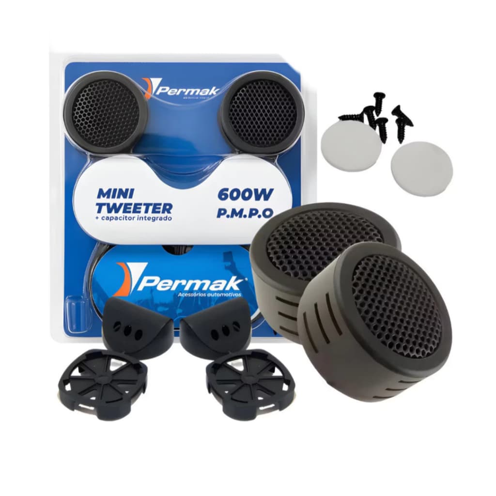Mini Tweeter com capacitor De Alta Frequencia 600w Para Som Automotivo Permak
