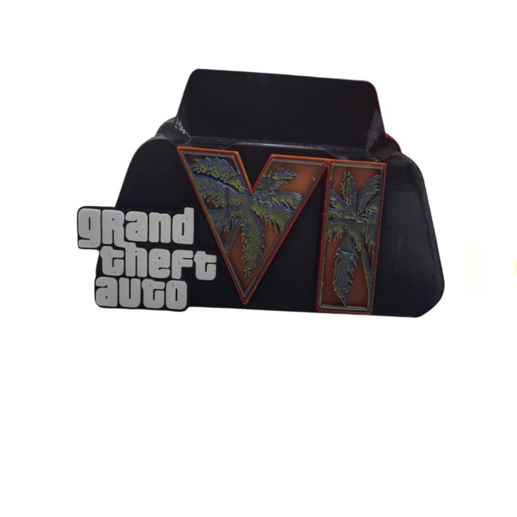 🎮 Suporte de Controle PS5 – Grand Theft Auto VI (GTA 6) em Alto Relevo