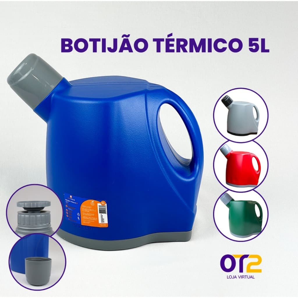 Botijão Garrafão Térmico 5L de Água Gelada - Galão de Água Gelada