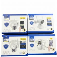 Código: 0040 Kit 4 Câmeras Wifi Prova D'água Ip66 Visão Noturna Colorida