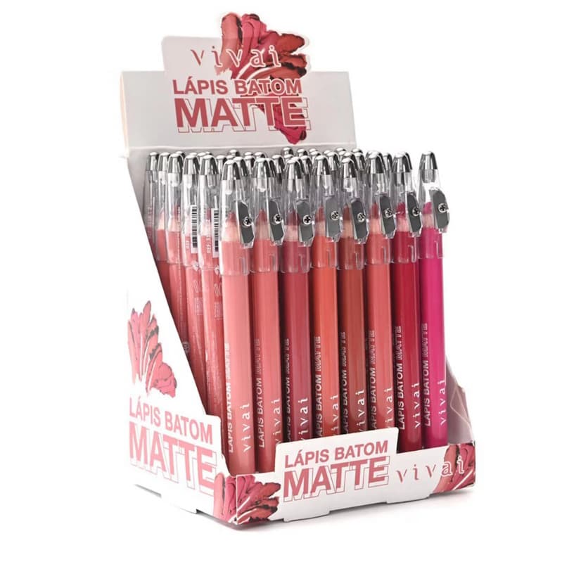 Lápis Batom Matte Vivai com Alta Pigmentação para Lábios Definidos - Cor 9-16