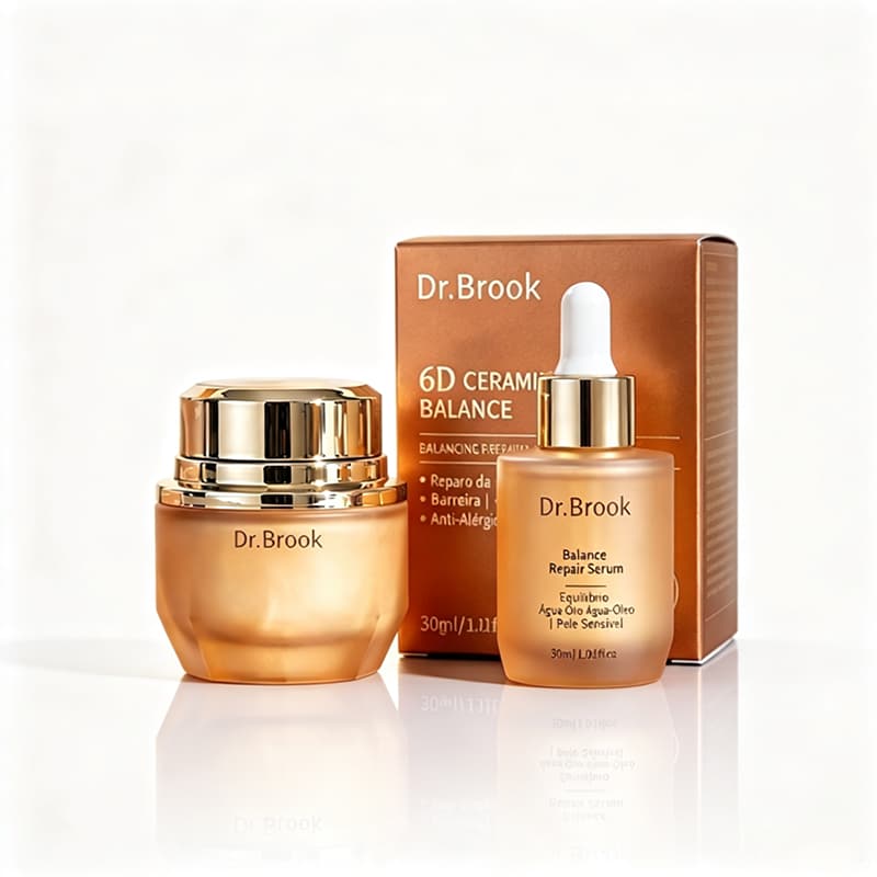 Creme Hidratante 6D Ceramidas + Sérum Reparador Kit Pele Sensível Dr.Brook Oferta