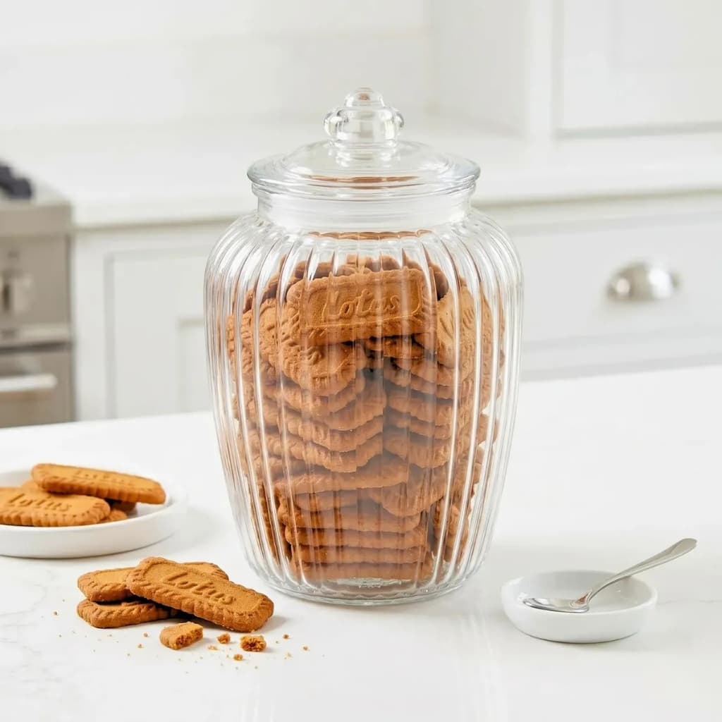 Frasco Vidrotampa Hermética Alimento Bolacha Mantimento 2,3l