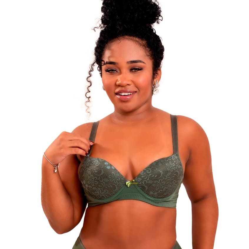 Sutiã Cetinete Reforçado Feminino Bojo Aro Microfibra Alta Compressão | Empório Da Roupa