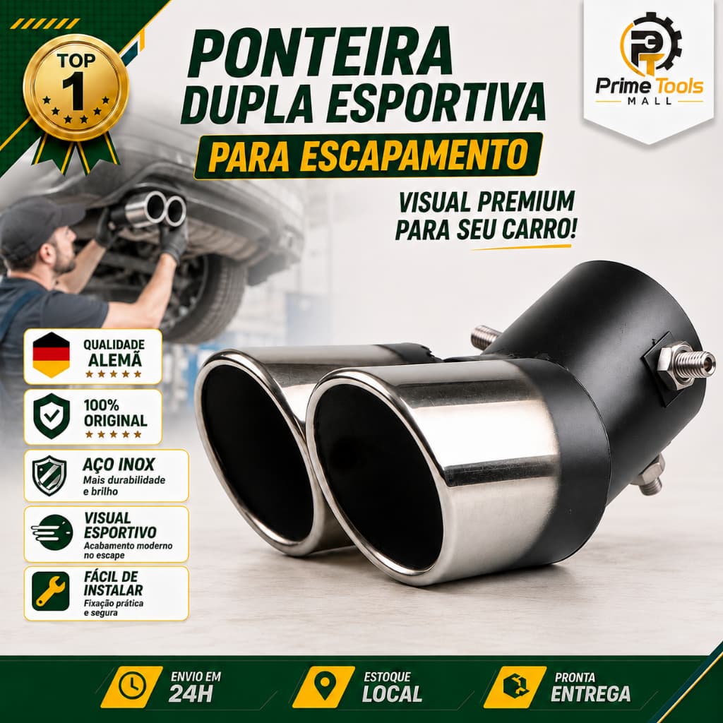 Universal Burnt Azul Saída Dupla Ponta de Escape Aço Inoxidável Auto Silenciador do Carro