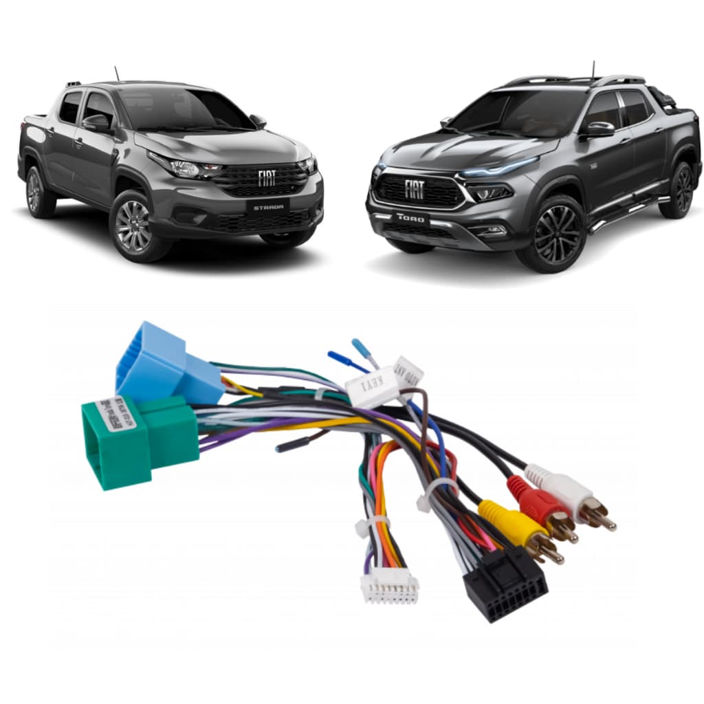 Chicote Interface Canbus Fiat Strada E Toro 2022 A 2024 2025 Instalação Multimidia