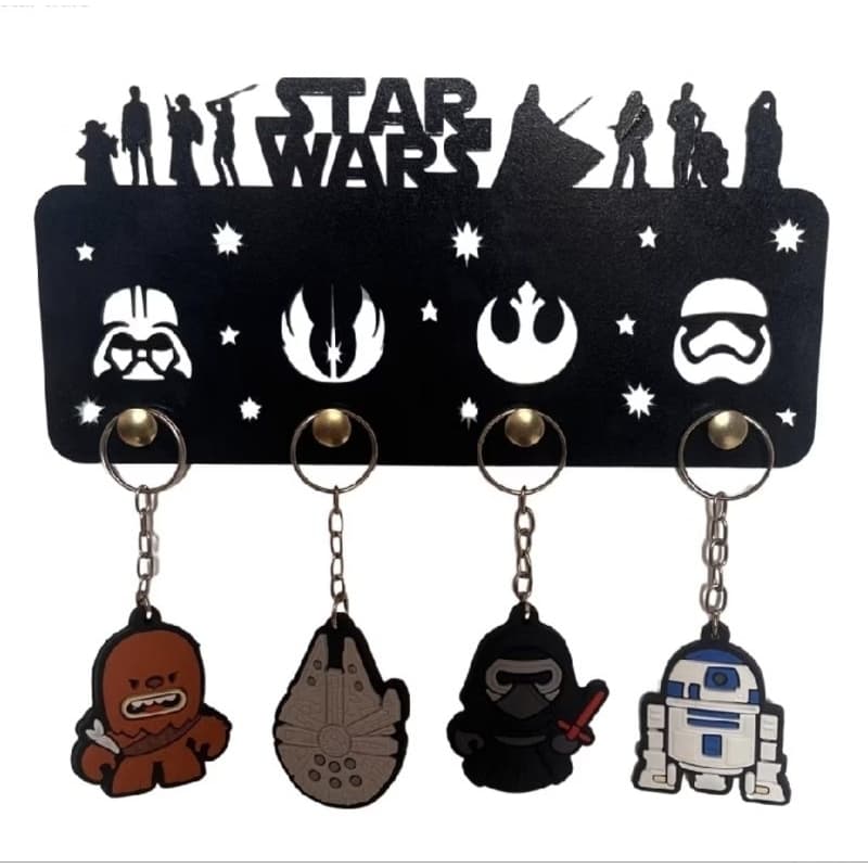 Porta Chaves Star Wars Organizador de Parede