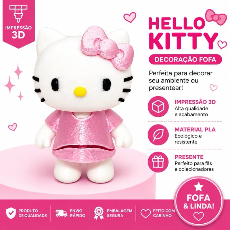 Chaveiro Hello Kitty Articulado | Presente Perfeito | Namorada | Filha