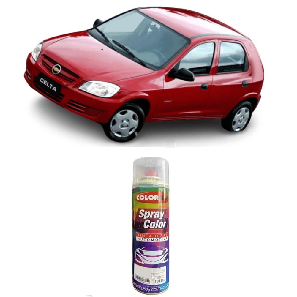 Tinta Automotiva Colorgin Vermelho Lyra GM Spray