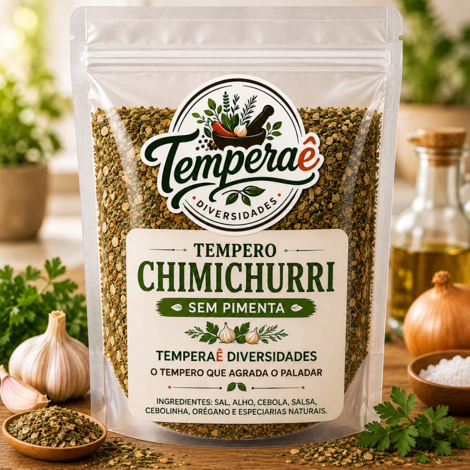 Chimichurri Tempero Para Cozinha Natural Especiarias Para Comida Sem Conservantes