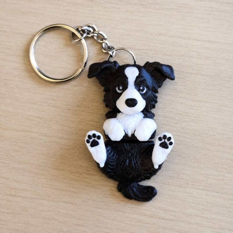 Kit 10 Chaveiros Border Collie Cachorrinho Fofo Pet Presente Lembrancinhas