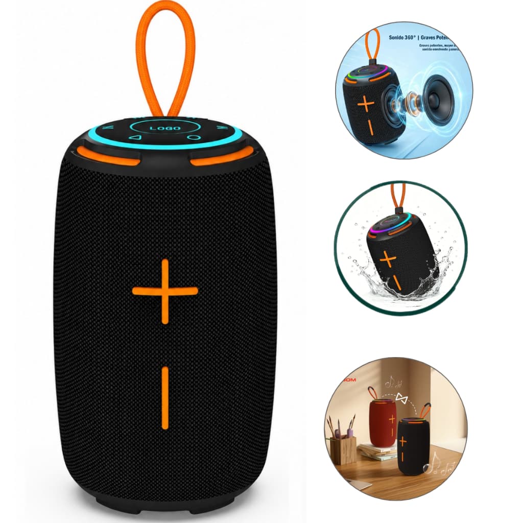 Caixa Som Portatil Bluetooth 100w  Tws Alta Hifi Com Rádio Estéreo Com  Graves Bass Boost Super Potente