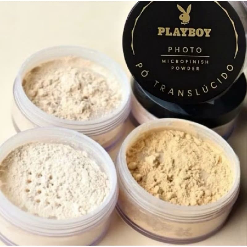 Pó Translúcido Solto Playboy Photo Microfinish Powder Matte Finalização Facial Controle da Oleosidade Efeito Natural