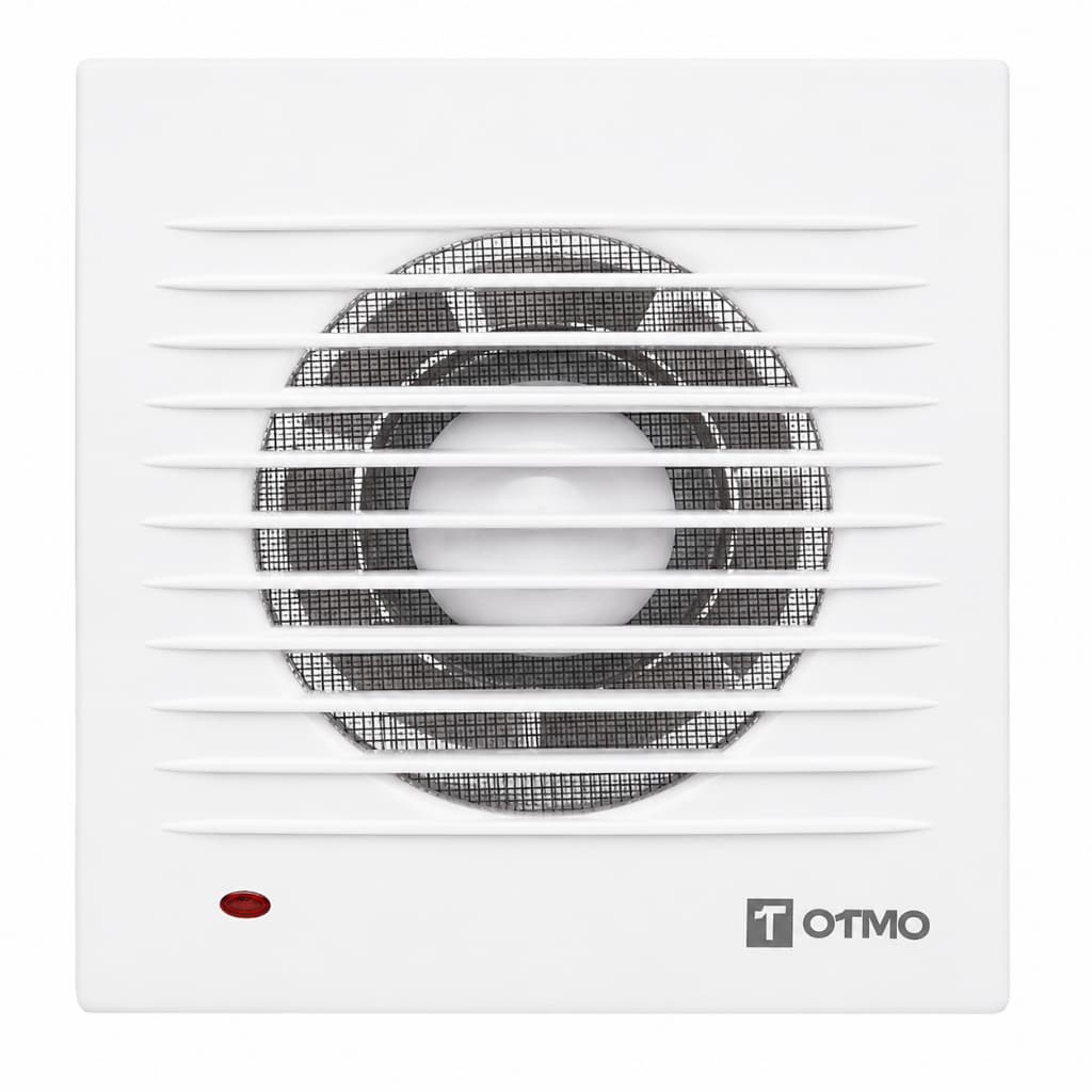 Exaustor Banheiro 4 Polegadas Bivolt Otmo EX0403 Axial Parede 5W Branco Cozinha Lavabo Tela Anti-Inseto