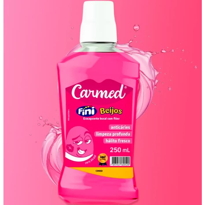 Carmed Enxaguante Bucal  Fini Beijos – 250ml