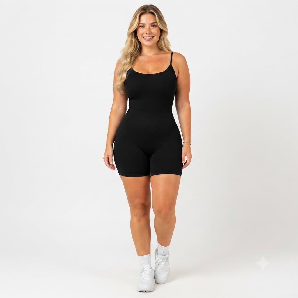 Macaquinho Academia Fitness Tecido Super Premium com ZERO TRANSPARÊNCIA Academia Macacão Crossfit P055