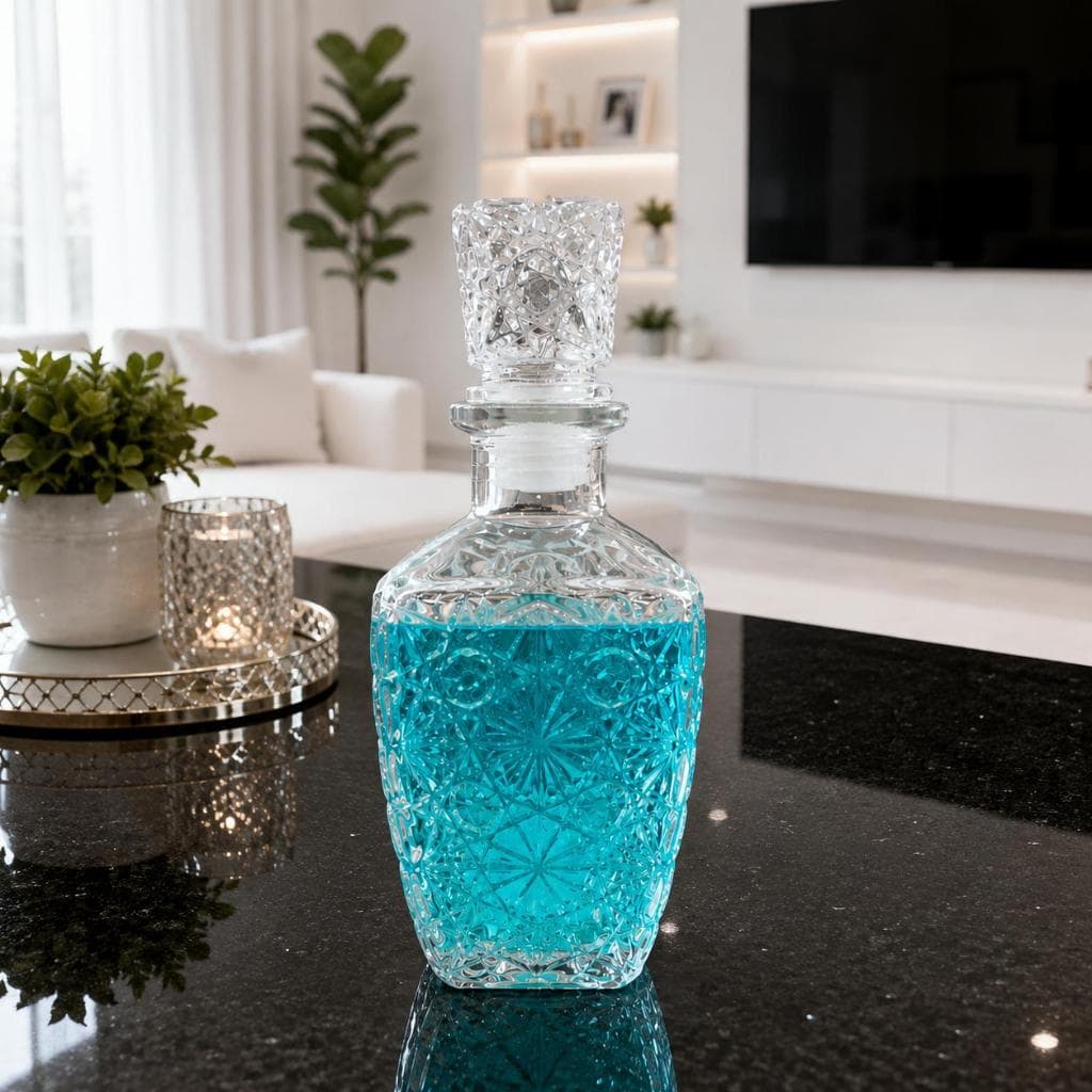 Jarra Decanter Vintage De Vinho Água Azeite Vidro 450ml Com Tampa