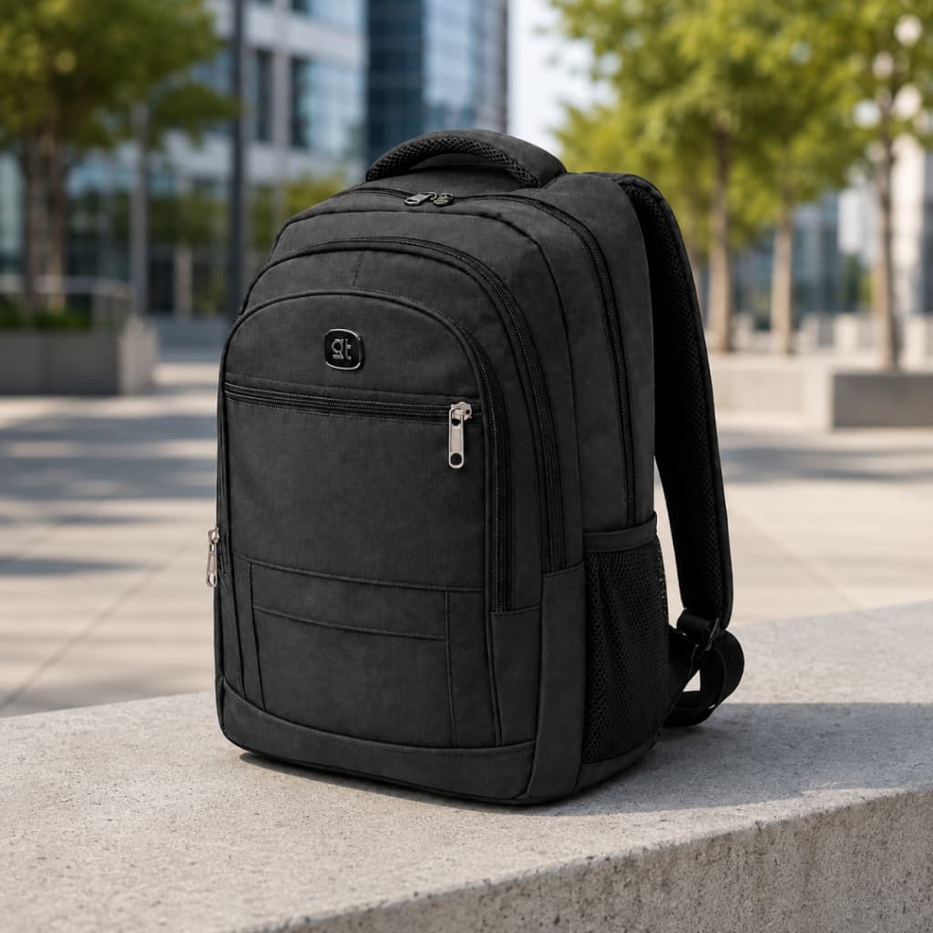 Mochila Reforçada Bolsa Masculina Preta Impermeável Básica 45L Resistente Grande