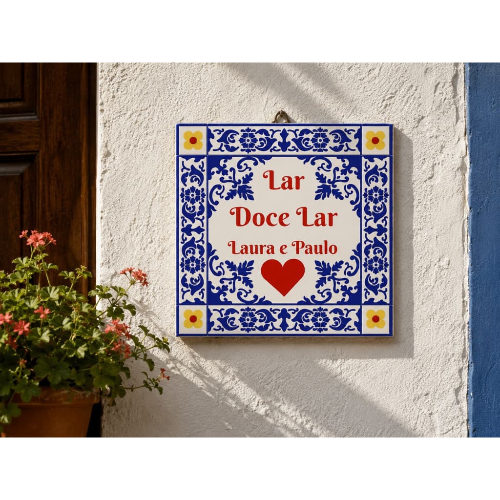 Azulejo Decorativo Personalizado Presente Casamento Aniversário