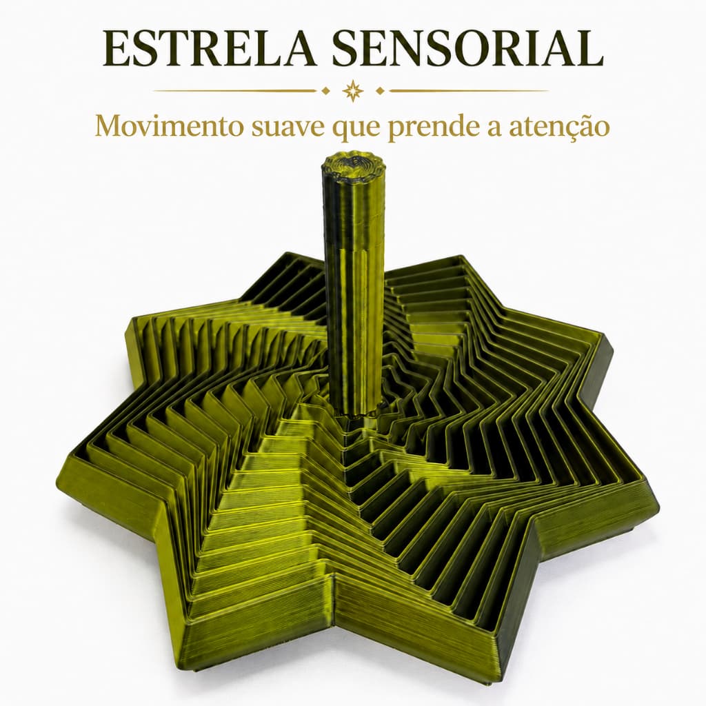 Estrela Sensorial Antiestresse Brinquedo Montessori  Ansiedade Brinquedo Pedagógico Foco Coordenação Motora TDAH