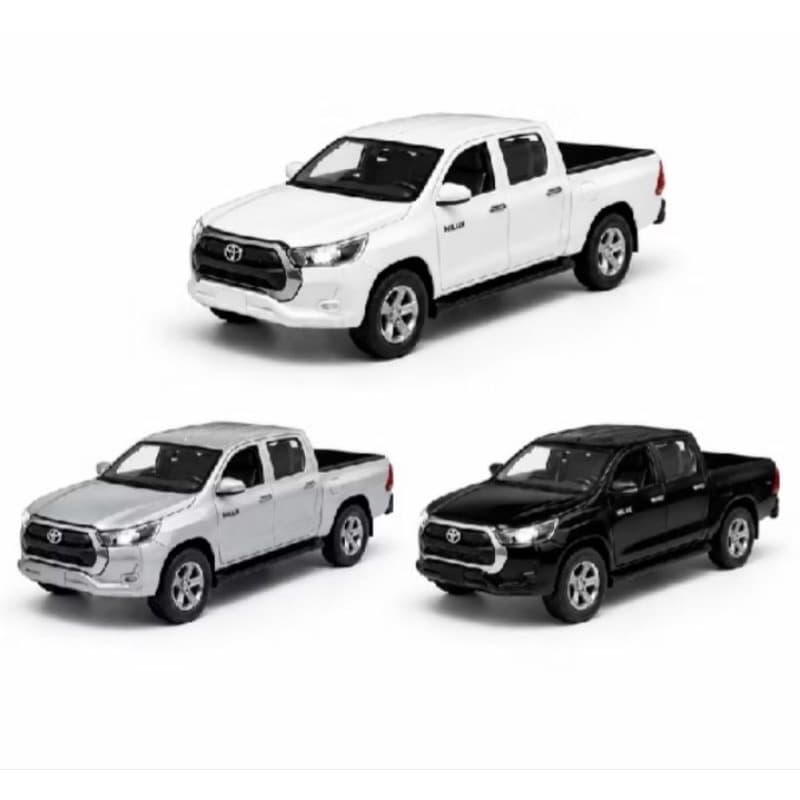 Carrinho Miniatura Hilux Caminhonete Ferro Toyota Abre Portas Barato