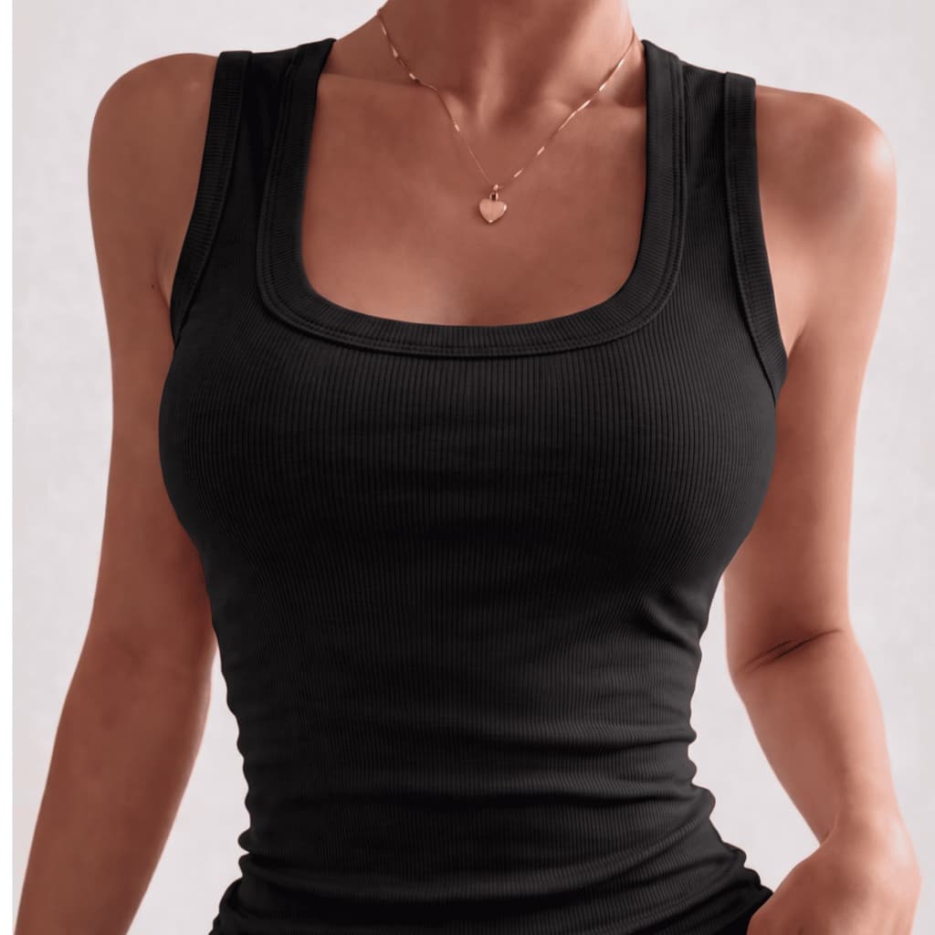 Regata Canelada Feminina Básica Lisa Premium Blusa Camiseta Casual