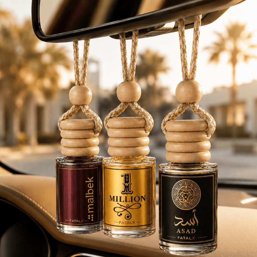 Cheirinho de Carro Aromatizante Automotivo Perfume Importado Retrovisor Kit 3 Unidades Fragrância Luxo Arabe