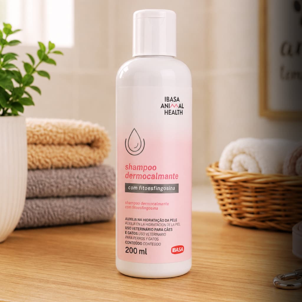 Shampoo IBASA 200ml Para Pele Sensível Hidrata e Limpa Delicadamente Dermocalmante